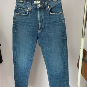 AGOLDE Riley High-Rise Straight Cropped Jeans